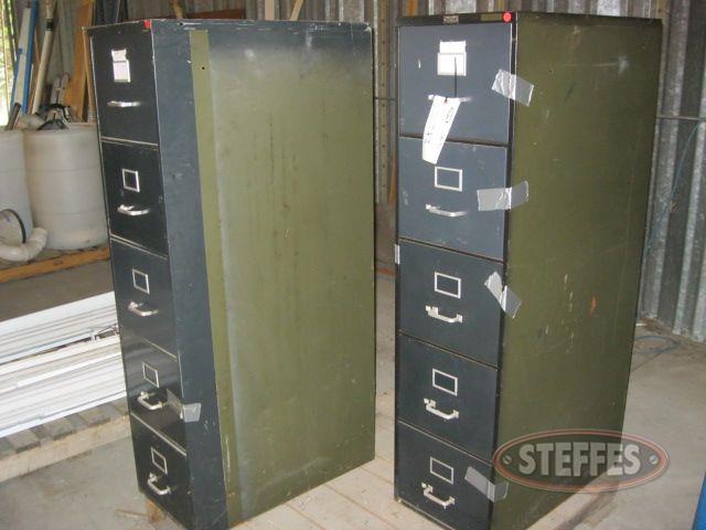 (2) 5-drawer steel filing cabinets_1.jpg